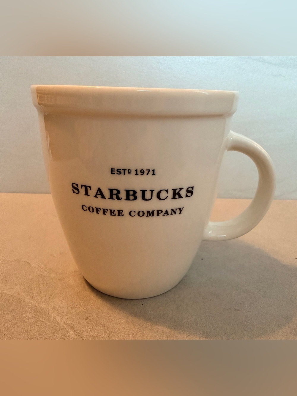 Vintage Starbucks Established 1971 Barista 16oz White Coffee Cup/Mug 2006
